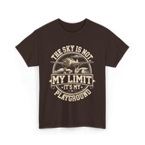 The Sky Is Not Limit Playground Pilot T-Shirt - Dark Chocolate