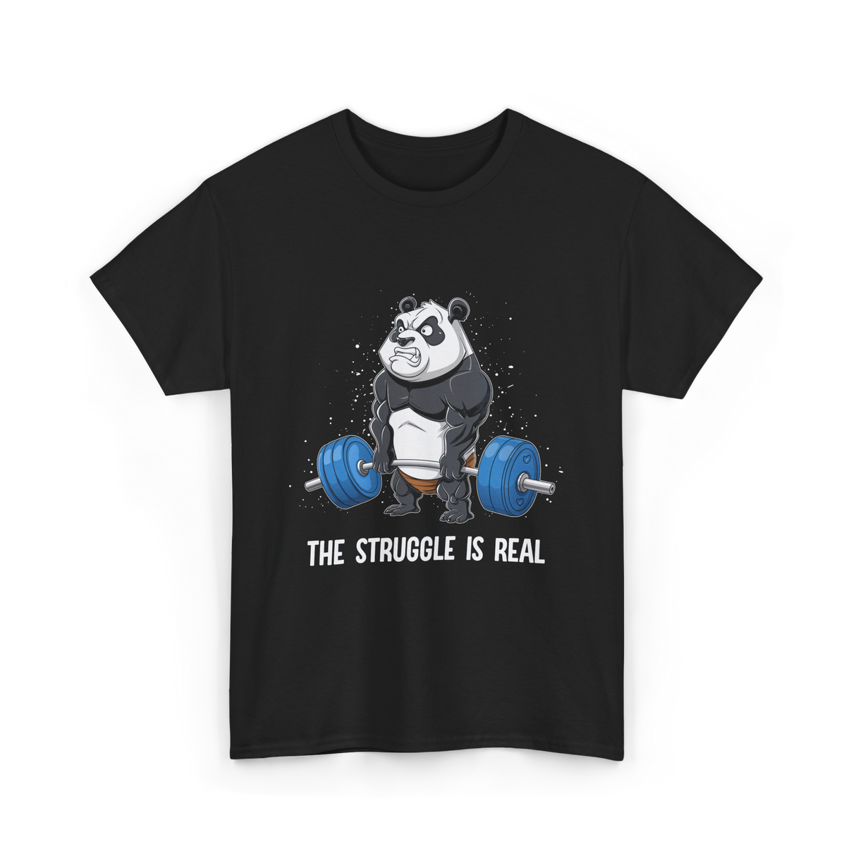 The Struggle Is Real Gym T-Shirt - Black