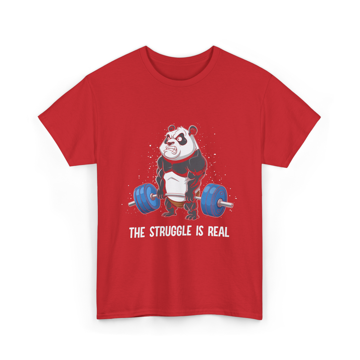 The Struggle Is Real Gym T-Shirt - Red