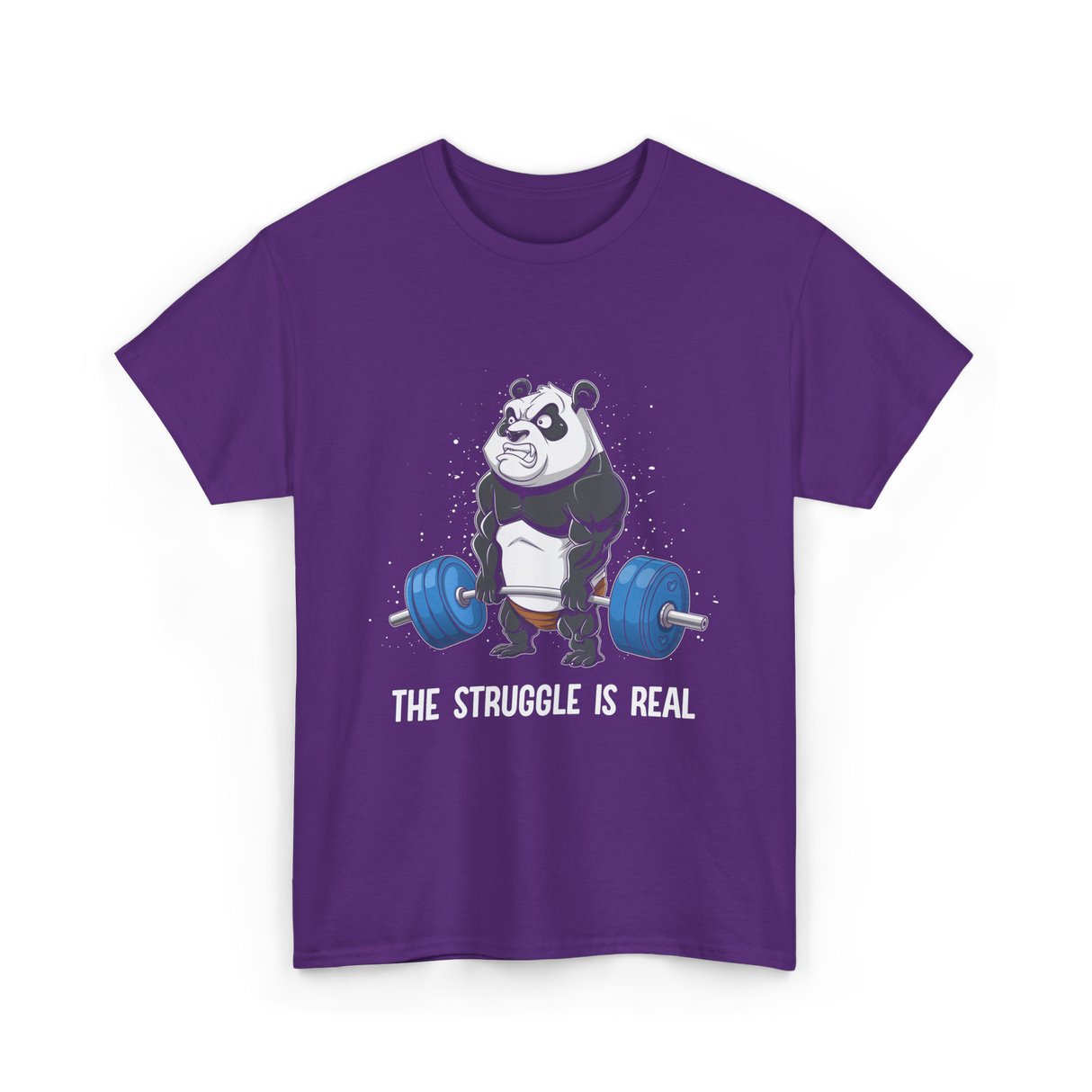 The Struggle Is Real Gym T-Shirt - Purple