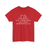 There Is No Cloud Computer Programmer T-Shirt - Red