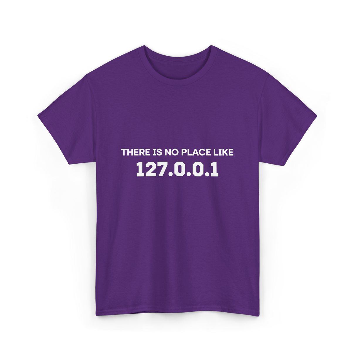 There is No Place Like Programming T-Shirt - Purple