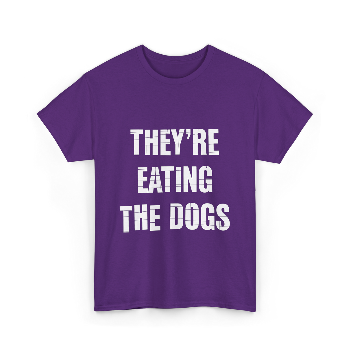 They're Eating Dogs T-Shirt - Purple