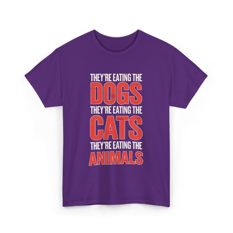 They're Eating T-Shirt - Purple