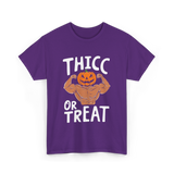 Thicc or Treat Halloween Costume T-Shirt - Purple