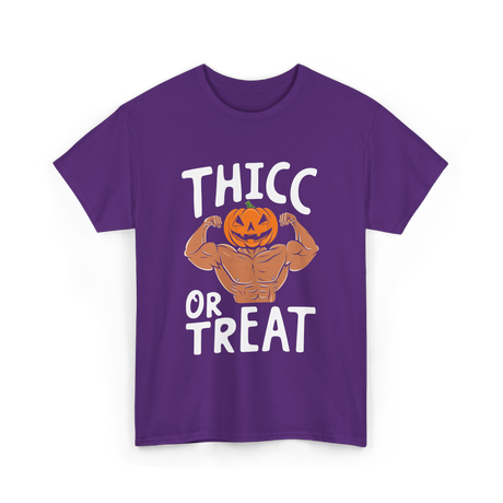 Thicc or Treat Halloween Costume T-Shirt - Purple