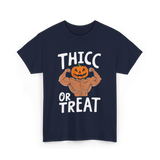 Thicc or Treat Halloween Costume T-Shirt - Navy