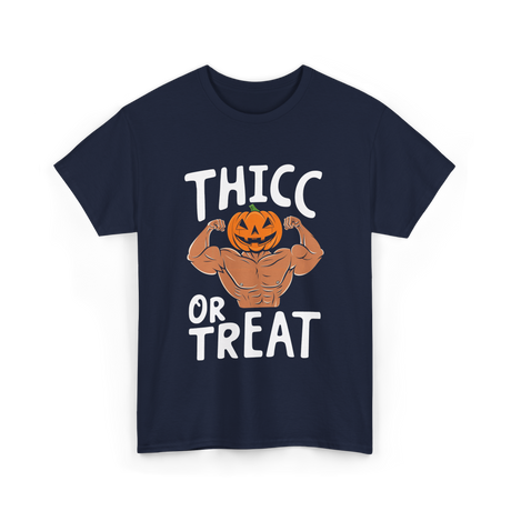 Thicc or Treat Halloween Costume T-Shirt - Navy