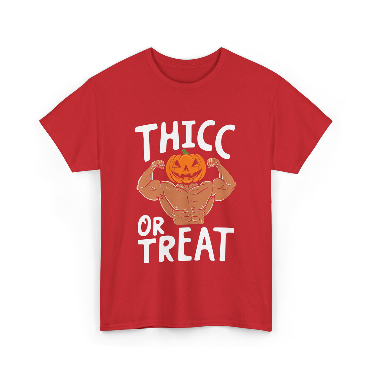 Thicc or Treat Halloween Costume T-Shirt - Red