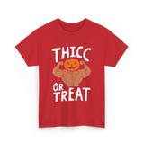 Thicc or Treat Halloween Costume T-Shirt - Red