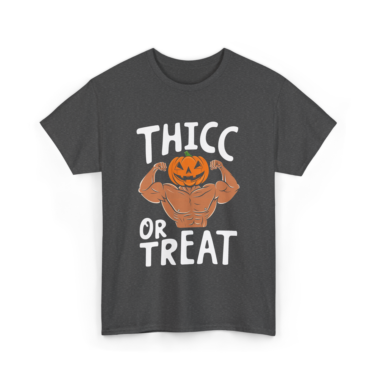 Thicc or Treat Halloween Costume T-Shirt - Dark Heather