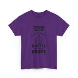 Think Like A Millionaire Money T-Shirt - Purple