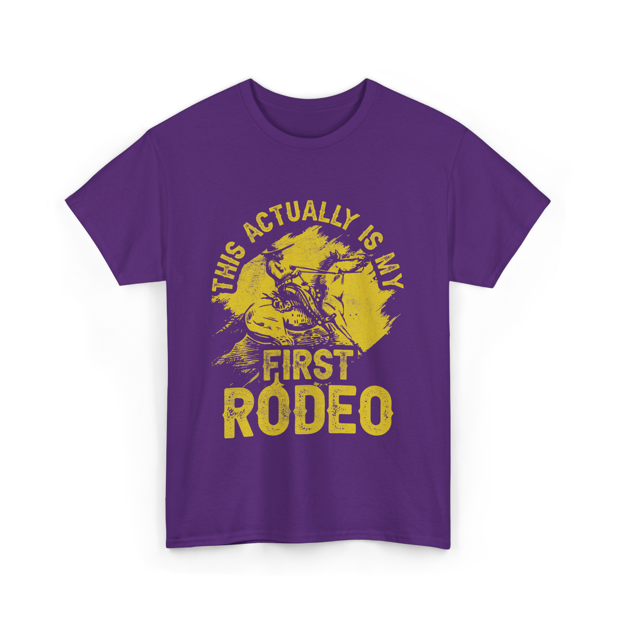 This Actually Is My First Rodeo T-Shirt - Purple