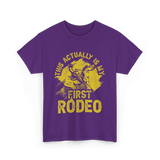 This Actually Is My First Rodeo T-Shirt - Purple