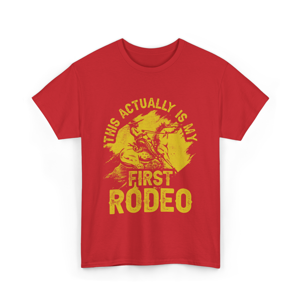 This Actually Is My First Rodeo T-Shirt - Red