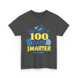 This Boy Is 100 Days Smarter Kids T-Shirt - Dark Heather