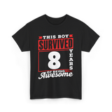 This Boy Survived Awesome Boys Birthday T-Shirt - Black