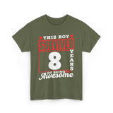 This Boy Survived Awesome Boys Birthday T-Shirt - Military Green