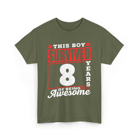 This Boy Survived Awesome Boys Birthday T-Shirt - Military Green