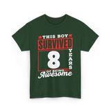 This Boy Survived Awesome Boys Birthday T-Shirt - Forest Green