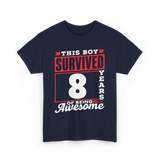 This Boy Survived Awesome Boys Birthday T-Shirt - Navy