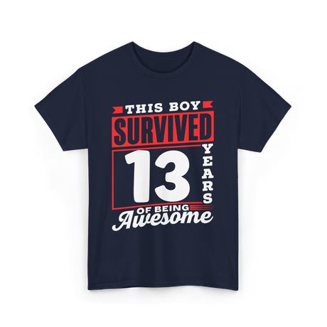 This Boy Survived Boys Birthday T-Shirt - Navy