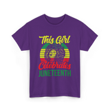 This Girl Celebrates Juneteenth T-Shirt - Purple