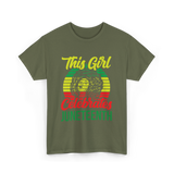 This Girl Celebrates Juneteenth T-Shirt - Military Green