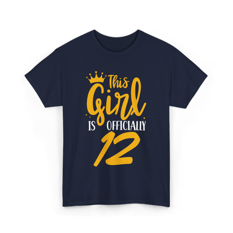 This Girl Is 12 Birthday Girl T-Shirt - Navy