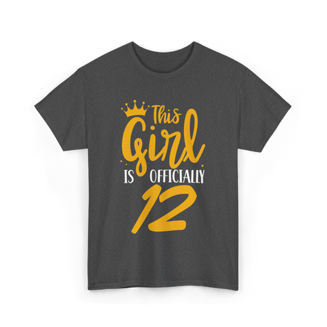 This Girl Is 12 Birthday Girl T-Shirt - Dark Heather