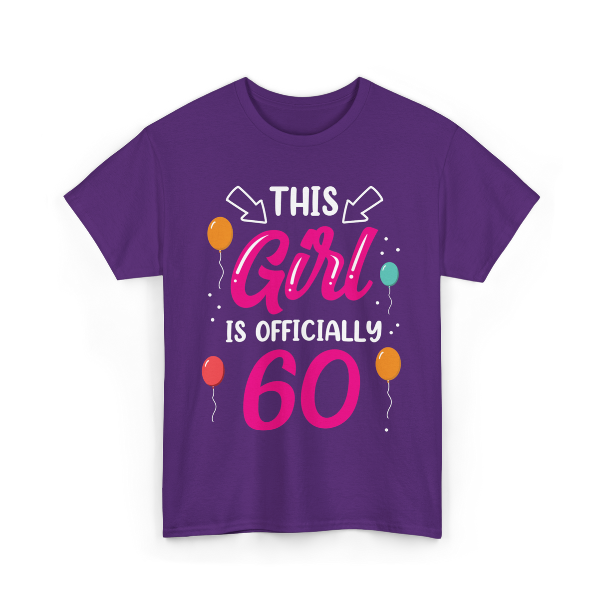 This Girl Is 60 Birthday Girls T-Shirt - Purple