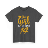 This Girl Is Officially 14 Birthday T-Shirt - Dark Heather