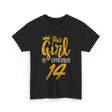 This Girl Is Officially 14 Birthday T-Shirt - Black