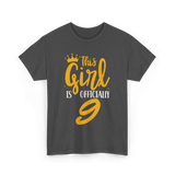 This Girl Is Officially 9 Birthday T-Shirt - Dark Heather