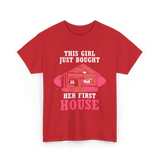 This Girl Just Bought Housewarming House T-Shirt - Red