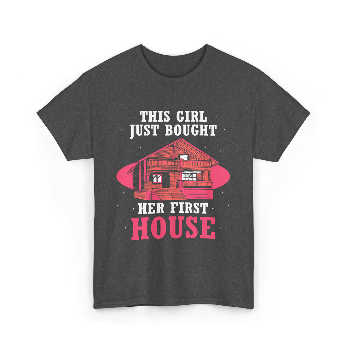 This Girl Just Bought Housewarming House T-Shirt - Dark Heather