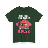 This Girl Just Bought Housewarming House T-Shirt - Forest Green