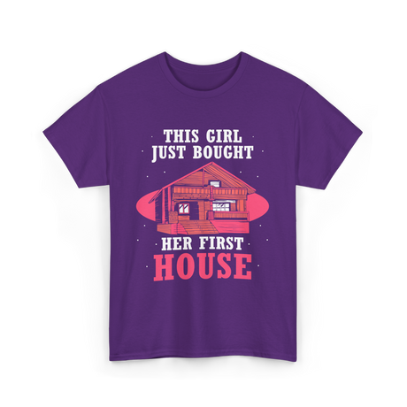 This Girl Just Bought Housewarming House T-Shirt - Purple