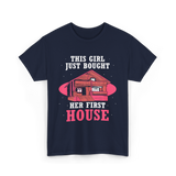 This Girl Just Bought Housewarming House T-Shirt - Navy