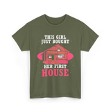 This Girl Just Bought Housewarming House T-Shirt - Military Green