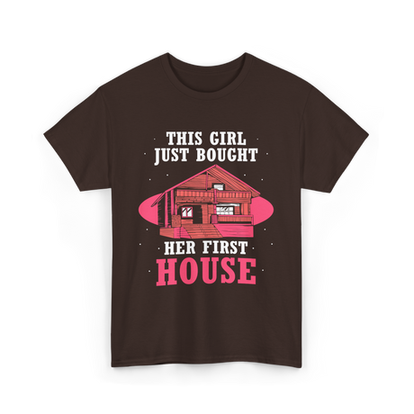 This Girl Just Bought Housewarming House T-Shirt - Dark Chocolate