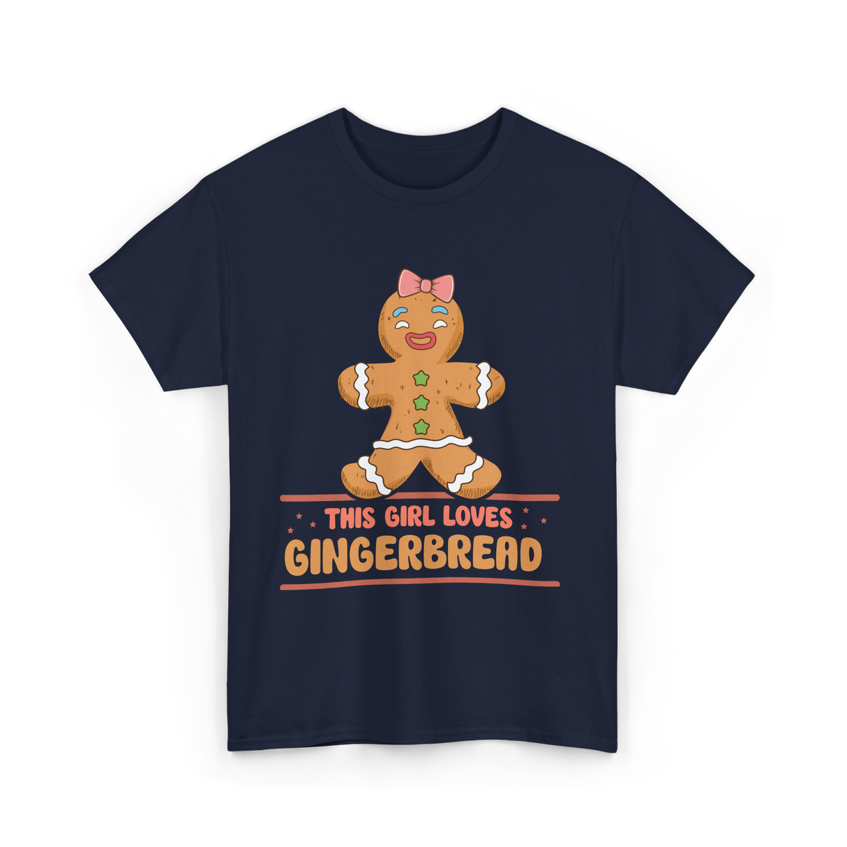 This Girl Loves Gingerbread T-Shirt - Navy