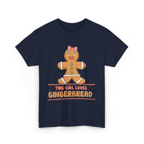 This Girl Loves Gingerbread T-Shirt - Navy