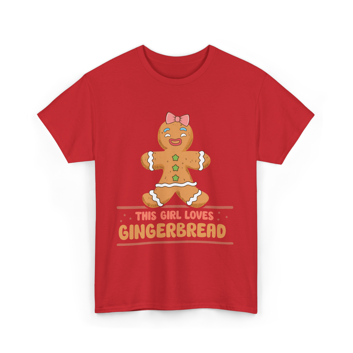 This Girl Loves Gingerbread T-Shirt - Red