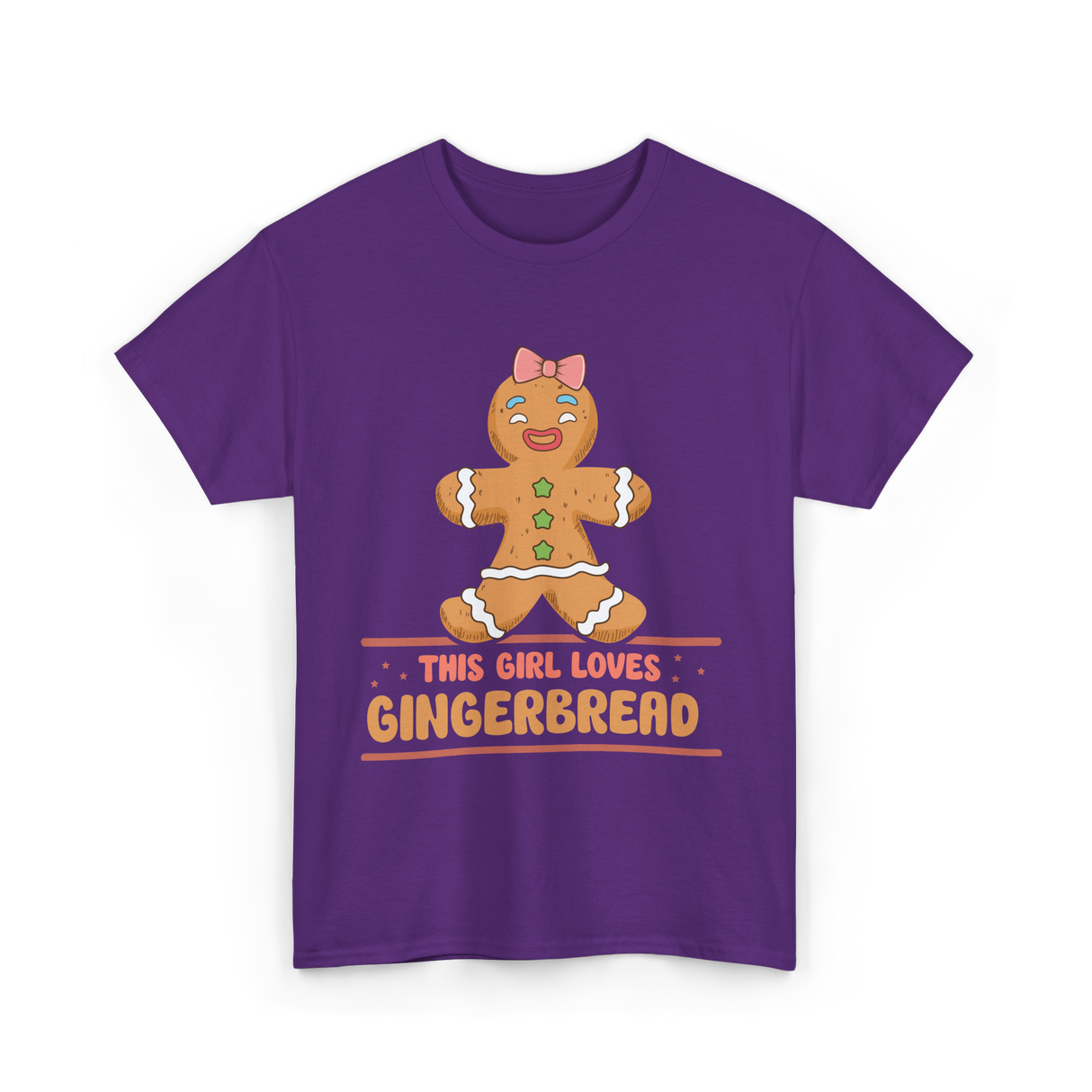 This Girl Loves Gingerbread T-Shirt - Purple