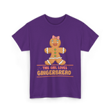 This Girl Loves Gingerbread T-Shirt - Purple