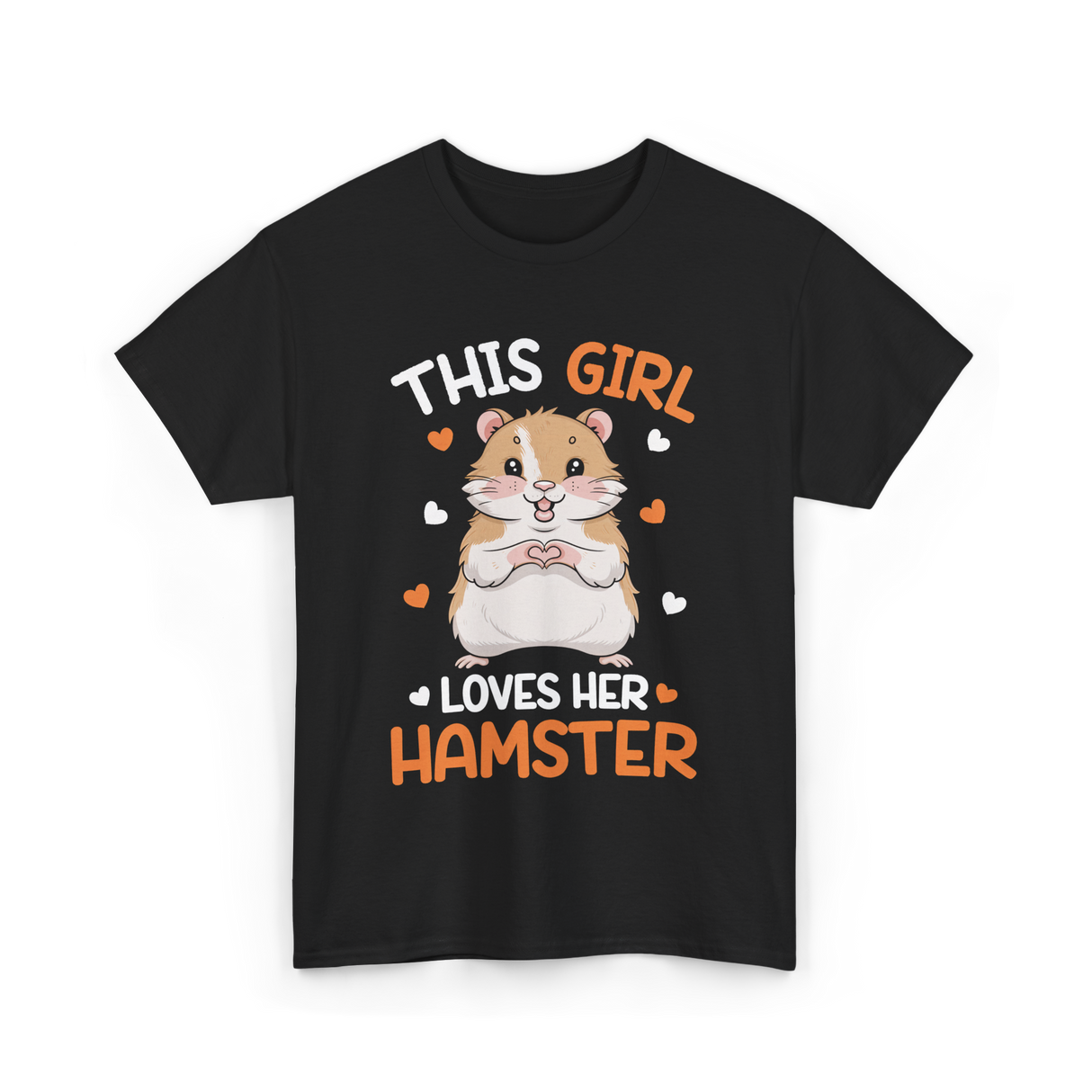 This Girl Loves Hamster Hamsters T-Shirt - Black