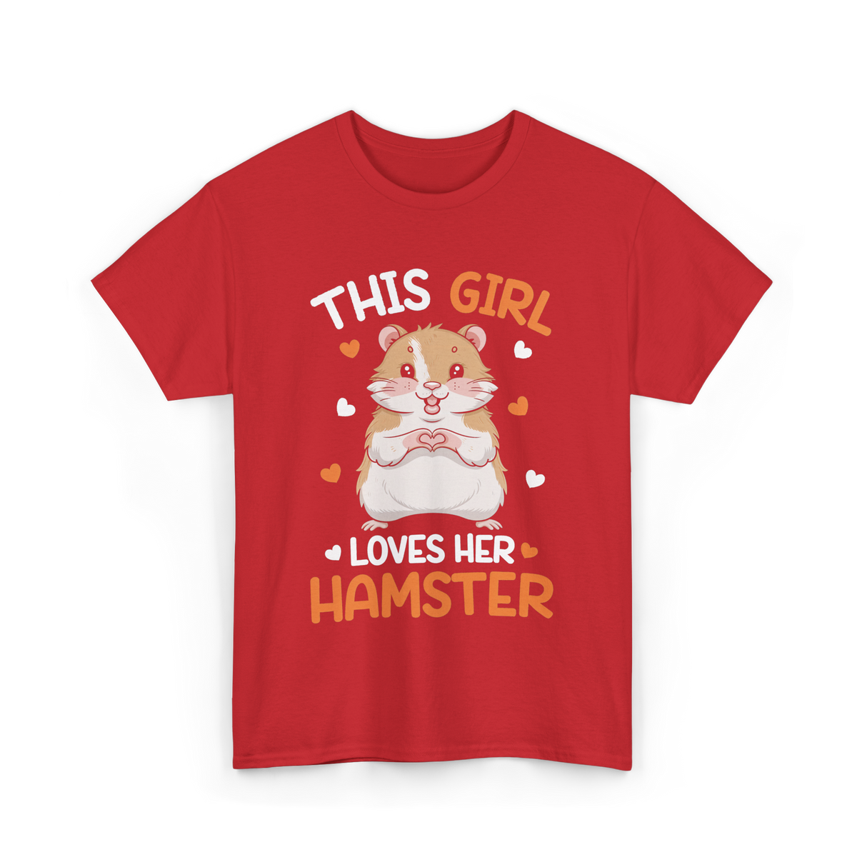 This Girl Loves Hamster Hamsters T-Shirt - Red