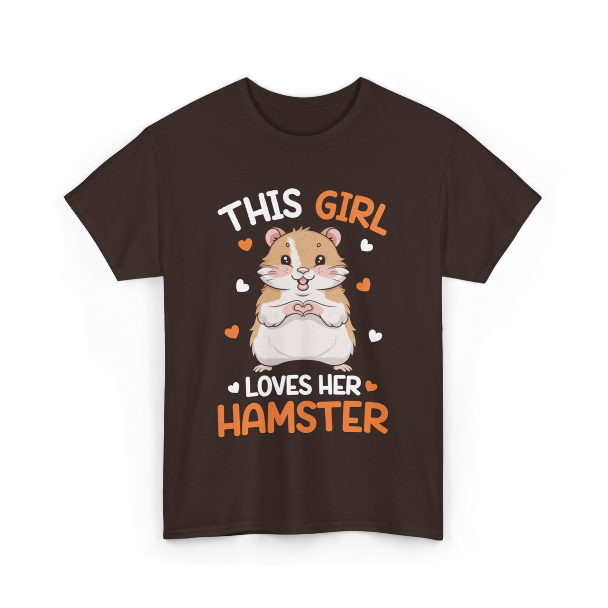 This Girl Loves Hamster Hamsters T-Shirt - Dark Chocolate