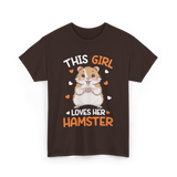 This Girl Loves Hamster Hamsters T-Shirt - Dark Chocolate